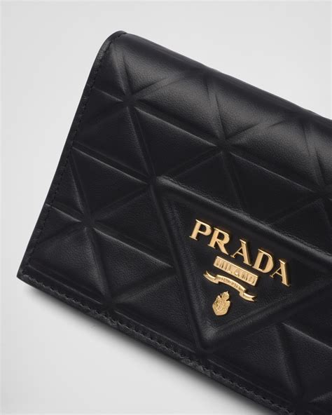 prada triangle wallet|Prada small wallet price.